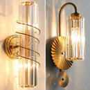 GobekUsa Crystal Gold Wall Lamp for Luxurious Living Room and Bedroom Lighting