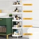 GobekUsa 5-Tier Rolling Cart Storage Rack for Kitchen & Bathroom Organizing