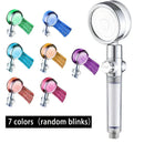 GobekUsa 7-Color LED Handheld Shower Head with Stop Button and High Pressure Nozzle