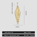 GobekUsa Crystal Loft Pendant Light: Sleek Spiral Staircase Chandelier