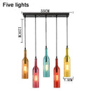Nordic Glass Beer Bottle Pendant Light