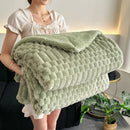 GobekUsa Double-Layer Lamb Plush Throw Blanket for Home and Travel