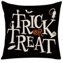 GobekUsa Halloween Linen Cushion Cover for Living Room Decor and Sofa - Trick or Treat