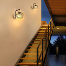 GobekUsa Iron Wood Wall Lamp Shade: Nordic Indoor Sconce for Bedroom, Living Room, Restaurant