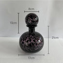 GobekUsa Leopard Texture Glass Vase: Modern Floral Vase for Chic Room Decor