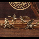 GobekUsa Brass Flying Dragon Sculpture Home Decor Ornament