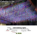 GobekUsa Icicle LED String Lights: Festive Outdoor Christmas Decoration for Party, Patio, Garden