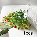 GobekUsa Blue Peony Tea Rose Silk Fake Flowers for DIY Home Garden Wedding Decor
