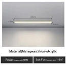 GobekUsa Black Linear LED Ceiling Lamp for Living Room, Aisle, Dining Room