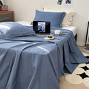 GobekUsa Luxe Cotton Satin Stripe Bed Sheet Set with 2 Pillowcase