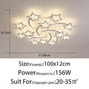 GobekUsa LED Acrylic Chandelier Lights with Remote for Home Indoor Lighting