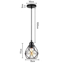 GobekUsa Industrial Black Mini Pendant Light for Dining Room, Bar, and Clothing Store