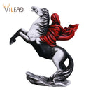 GobekUsa Banksy Red Knight Statue: Modern Street Art Decor for Home & Office