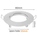 GobekUsa LED Recessed Downlights Frame - Round Aluminum Spot Lighting Fixture - Black/White/Nickel