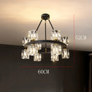 GobekUsa Crystal Chandelier for Living and Dining Room Lighting