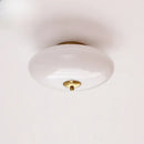 GobekUsa Cream White Glass Ceiling Lamp | LED Bauhaus Dining Room Decor