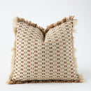 GobekUsa Ivory Tawny Rabbit Fur Handmade Throw Pillow Covers - Modern Luxury Decor