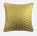 GobekUsa Baroque Floral Geometry Jacquard Cushion Covers - European Classical Decor, 45x45cm