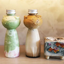 GobekUsa Cute Cat Beverage Bottle for Milk Tea Coffee Juice Portable Drinking Cup