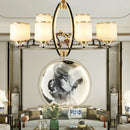 GobekUsa Luxe Jade Chandelier for Living Room and Villa Hall