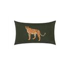 GobekUsa Jungle Cartoon Print Velvet Cushion Cover - Hawaiian Decor for Sofa