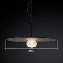 GobekUsa Glass Saucer LED Chandelier for Living Room & Bedroom Lighting