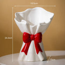 GobekUsa Bowknot Ceramic Vase for Charming Flower Arrangements