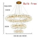 GobekUsa Crystal Flower Chandelier: Luxury LED Ceiling Light for Home Decor, Living Room, Bedroom