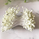 GobekUsa Ivory Flower Cherry Stamen Berries Bundle for DIY Christmas Wedding Decor