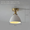 GobekUsa Japanese Ceramic Chandelier Lighting for Kitchen Dining Room Luxury Led Ceiling Lamp
