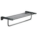 GobekUsa Grey Bathroom Accessories Set: Paper Holder, Corner Shelf, Towel Rack, Toilet Brush Holder, Towel Holder