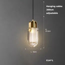GobekUsa Crystal LED Ceiling Chandelier - Dimmable Art Deco Pendant Light