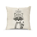 GobekUsa Cartoon Animal Linen Pillowcase | Home Decor Throw Pillow Covers for Sofa
