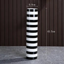 GobekUsa Elegant Striped Ceramic Vase TV Cabinet Crafts Hydroponic Home Decor Gift