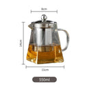 GobekUsa Glass Teapot with Stainless Steel Infuser