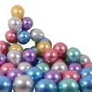 GobekUsa 12-Inch Metal Latex Confetti Balloon Set for Wedding, Birthday, Party Decorations