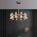 GobekUsa Crystal Chandelier: Luxury Living Room & Dining Room Pendant Light