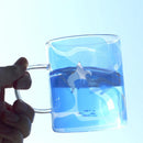 GobekUsa Killer Whale Glass Coffee Mug 350ml: Cute Polar Bear Tea Cup Heat Resistant Glass Beer Mug