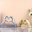 GobekUsa Loving Gesture Heart Sculpture: Home Decor, Wedding Gift, Valentine's Day Decor