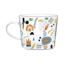 GobekUsa 500ml Glass Mug with Handle and Scale for Breakfast Milk at Home or Office