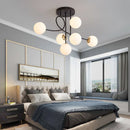 GobekUsa Glass Ball LED Ceiling Chandelier - Modern Nordic Pendant Light for Living Room
