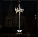 GobekUsa Crystal Floor Lamp: Modern French Style for Living, Bedroom, Dining, Kitchen