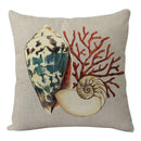 GobekUsa Coastal Cushion Cover - Sea Theme Decorative Sofa Pillowcase