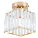 GobekUsa Gold Iron Cage Ceiling Light Modern Nordic Decor Retro Loft Fixture E27