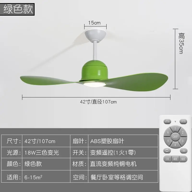 GobekUsa Kids Double Leaf Ceiling Fan Light - Silent Operation with Adjustable Speed, photo 6 of 10