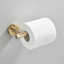 GobekUsa Brushed Gold Bathroom Hardware Set: Towel Bar, Paper Holder, Robe Hook