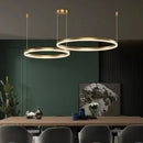 GobekUsa Gold Ring Pendant Lights Circle Acrylic LED Ceiling Lamp