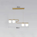 GobekUsa Glass Ball LED Chandeliers for Home Dining Kitchen Office Decor Lighting
