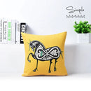 GobekUsa Cotton Linen Sofa Pillowcase, Cushion Cover for Home Decor