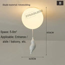GobekUsa Little Bear Cartoon Pendant Lamp for Kids Room Bedroom Living Room
